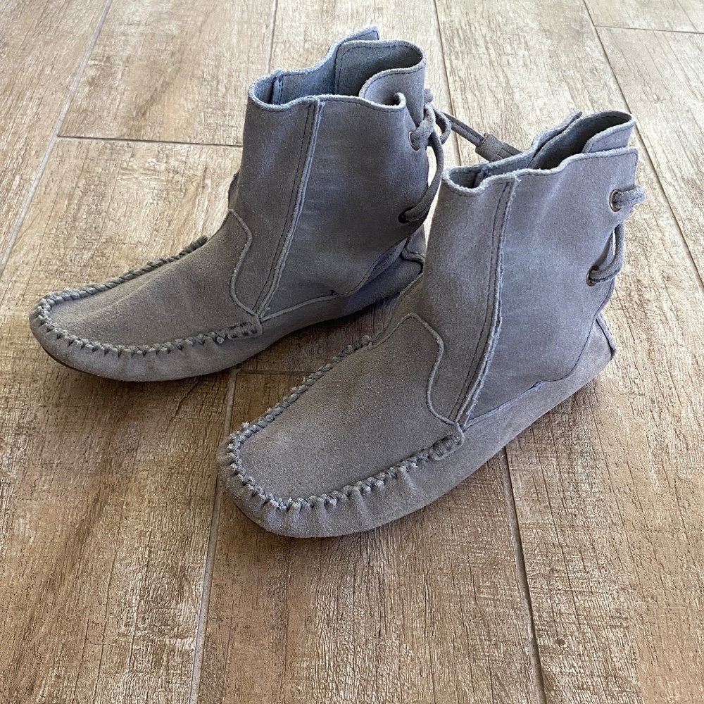 J. Crew Suede Moccasin Bootie